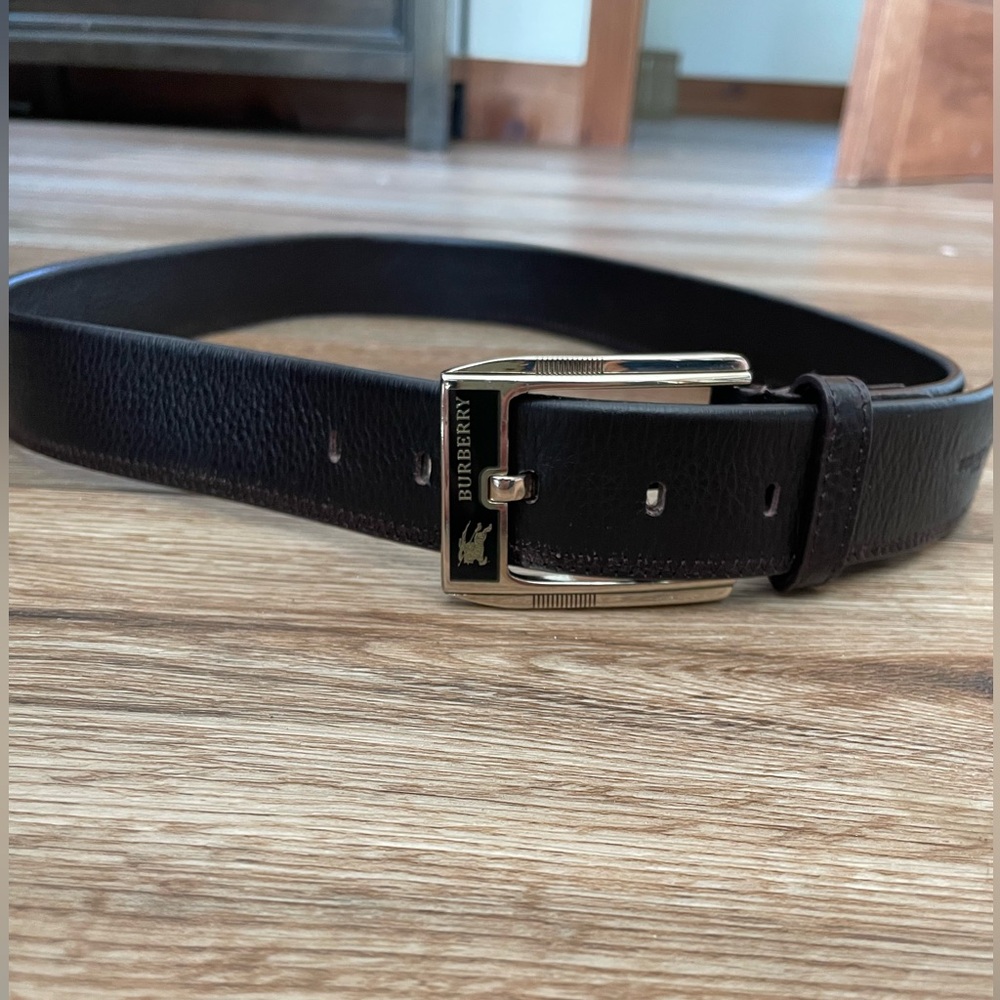 Burberry Classic Brown Leather Belt.Preppy.Academia.Business.Men’s Size:46/115